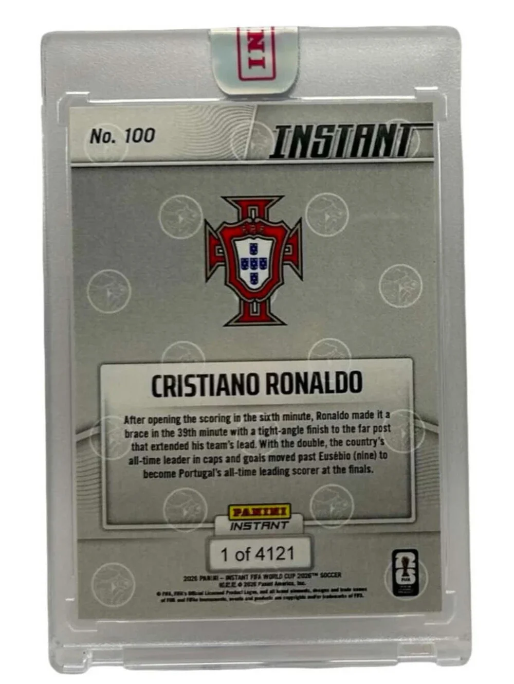 2026 Panini Instant FIFA World Cup #100  Cristiano Ronaldo Portugal